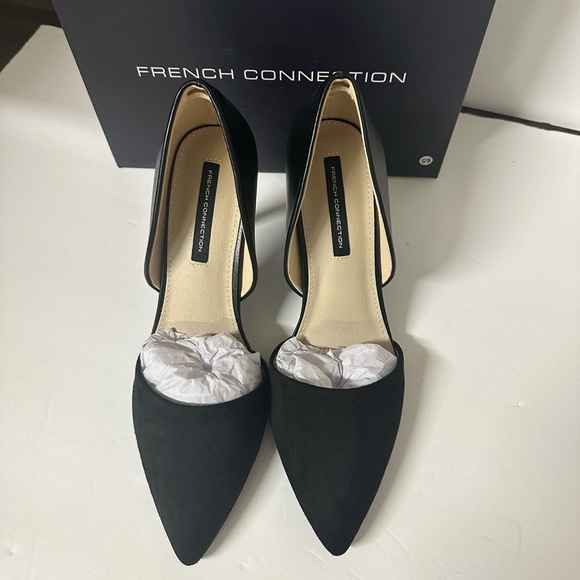 French Connection D’orsay Black Stiletto Heels Size 9 - Picture 4 of 7